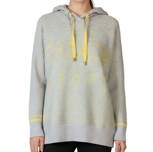ESCADA SPORT Ribbed Knit Hooded Pullover